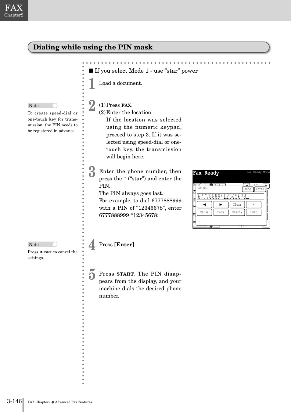 Dialing while using the pin mask -14, Dialing while using the pin mask, Fax ready | Muratec MFX-2830 User Manual | Page 324 / 471