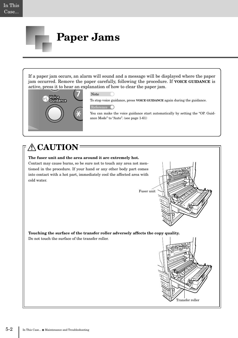 Paper jams -2, Paper jams, Caution | Muratec MFX-2830 User Manual | Page 422 / 471