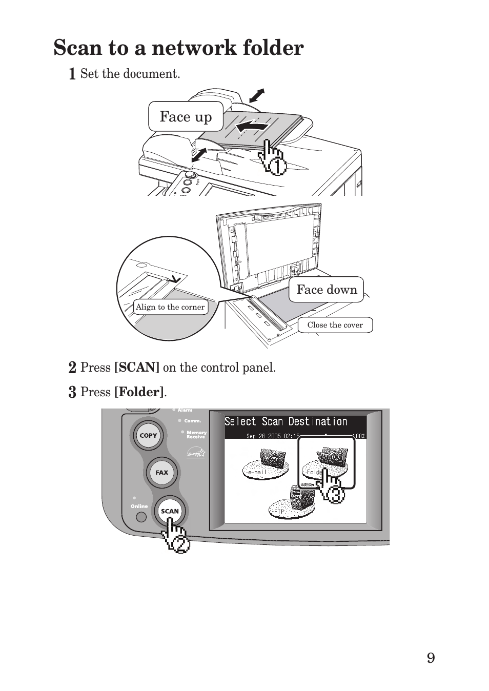 Scan to a network folder | Muratec F-560 User Manual | Page 11 / 28