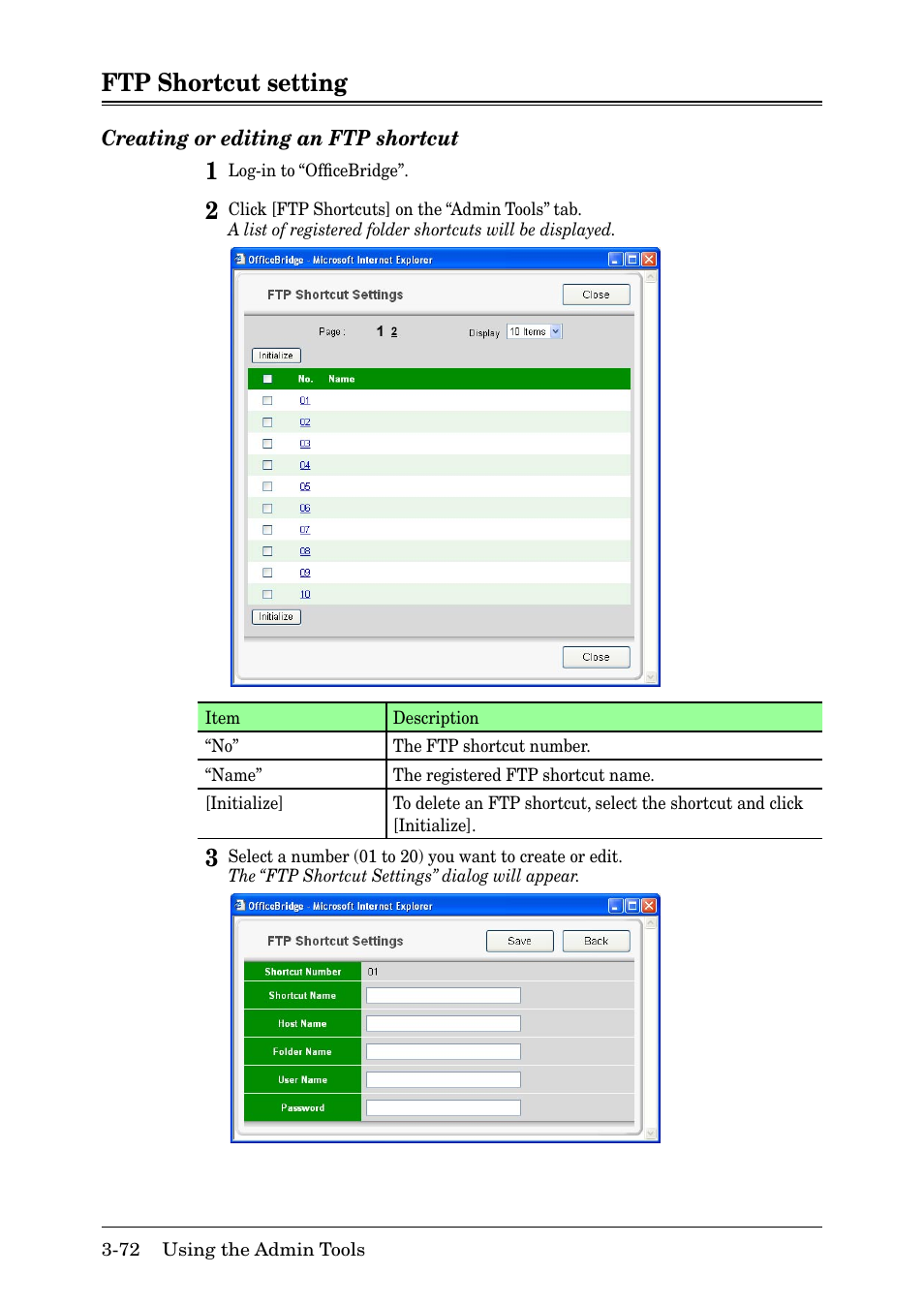 Ftp shortcut setting, Ftp shortcut setting -72 | Muratec MFX-2030 User Manual | Page 146 / 189