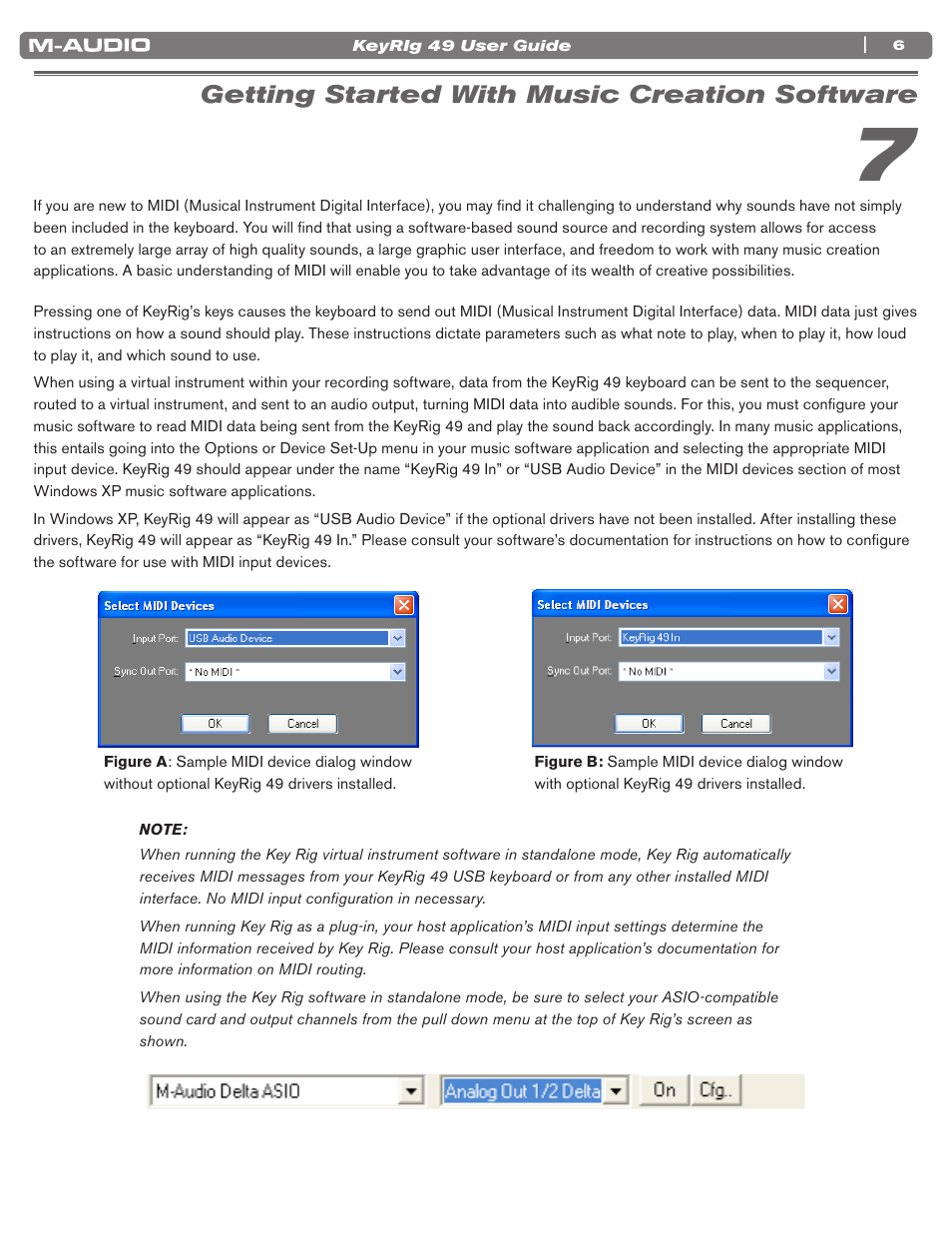 Getting started with music creation software | M-AUDIO KEYRIG 49 User Manual | Page 7 / 24