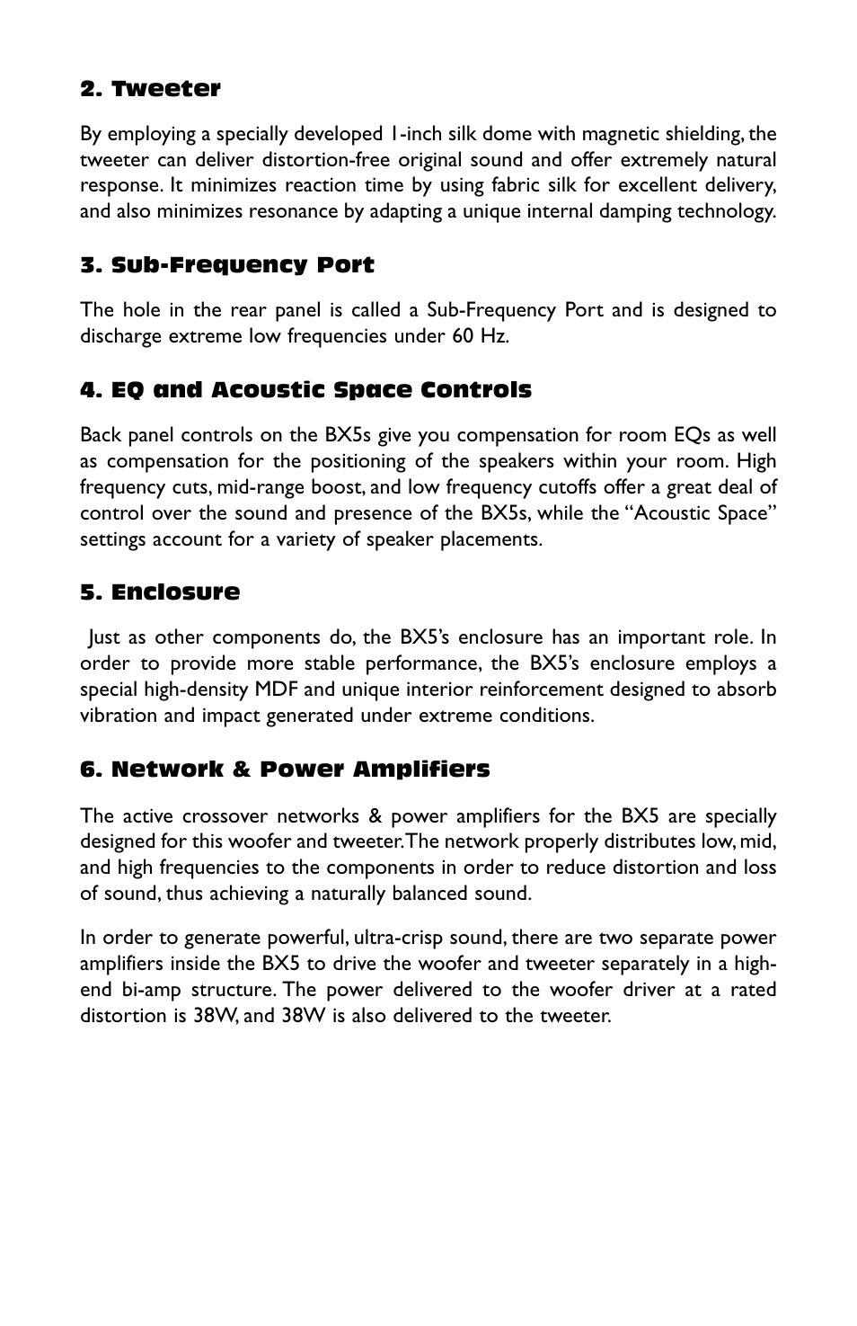 M-AUDIO Studiophile BX5 User Manual | Page 3 / 16