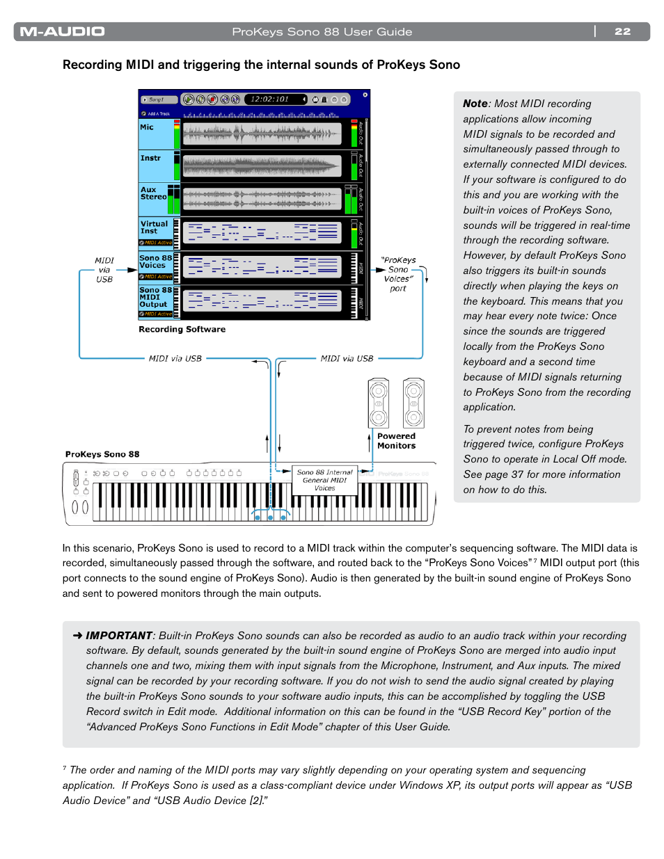 M-AUDIO ProKeys Sono 88 User Manual | Page 23 / 50