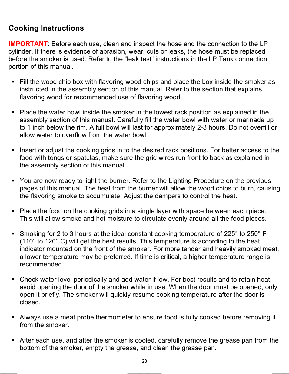 Master Cookware 3405GT User Manual | Page 23 / 28