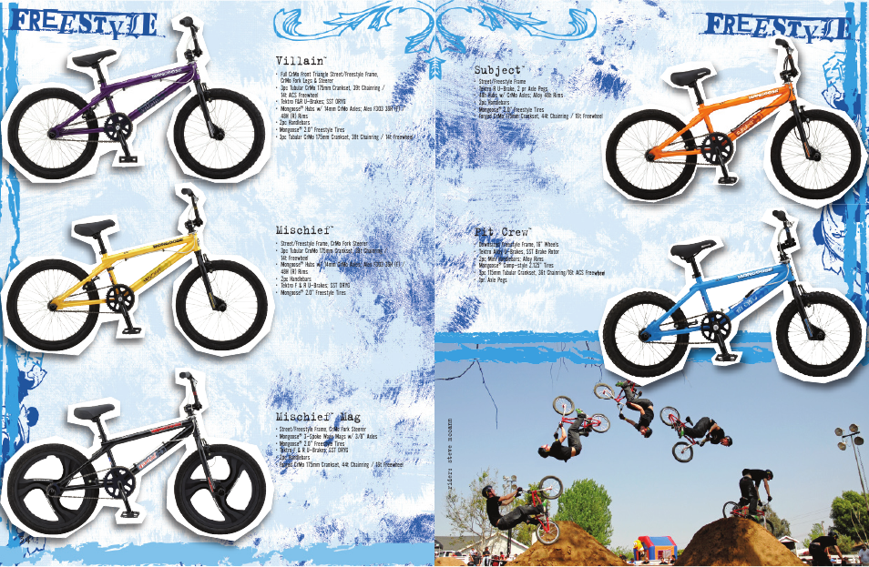 Villain, Mischief, Subject | Pit crew | Mongoose Teocali Super User Manual | Page 18 / 21