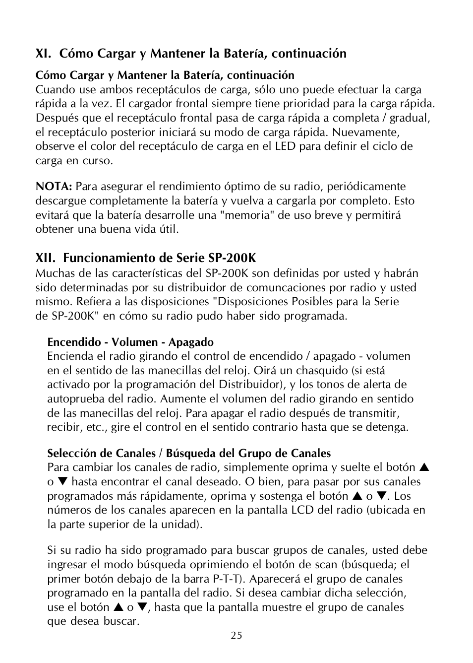 Maxon Telecom SP-200K Series User Manual | Page 30 / 64