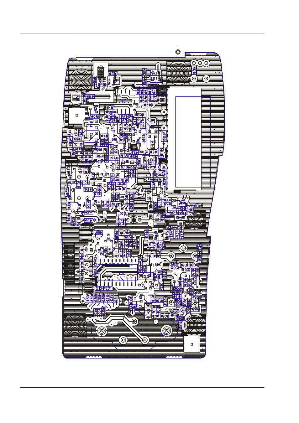 Figure 9-4 - rf board layout bottom side -6 | Maxon Telecom SP210 User Manual | Page 78 / 95