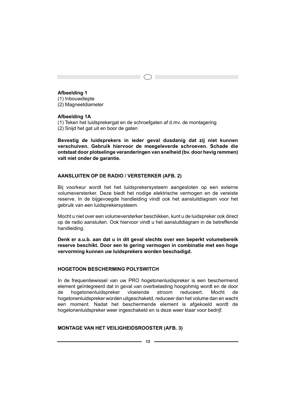 Magnat Audio PRO 1620 User Manual | Page 13 / 37