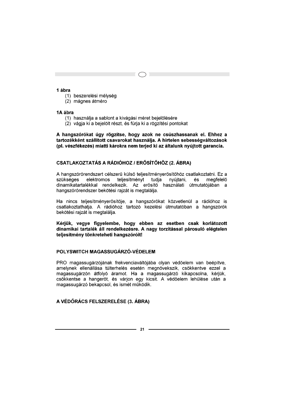 Magnat Audio PRO 1620 User Manual | Page 21 / 37