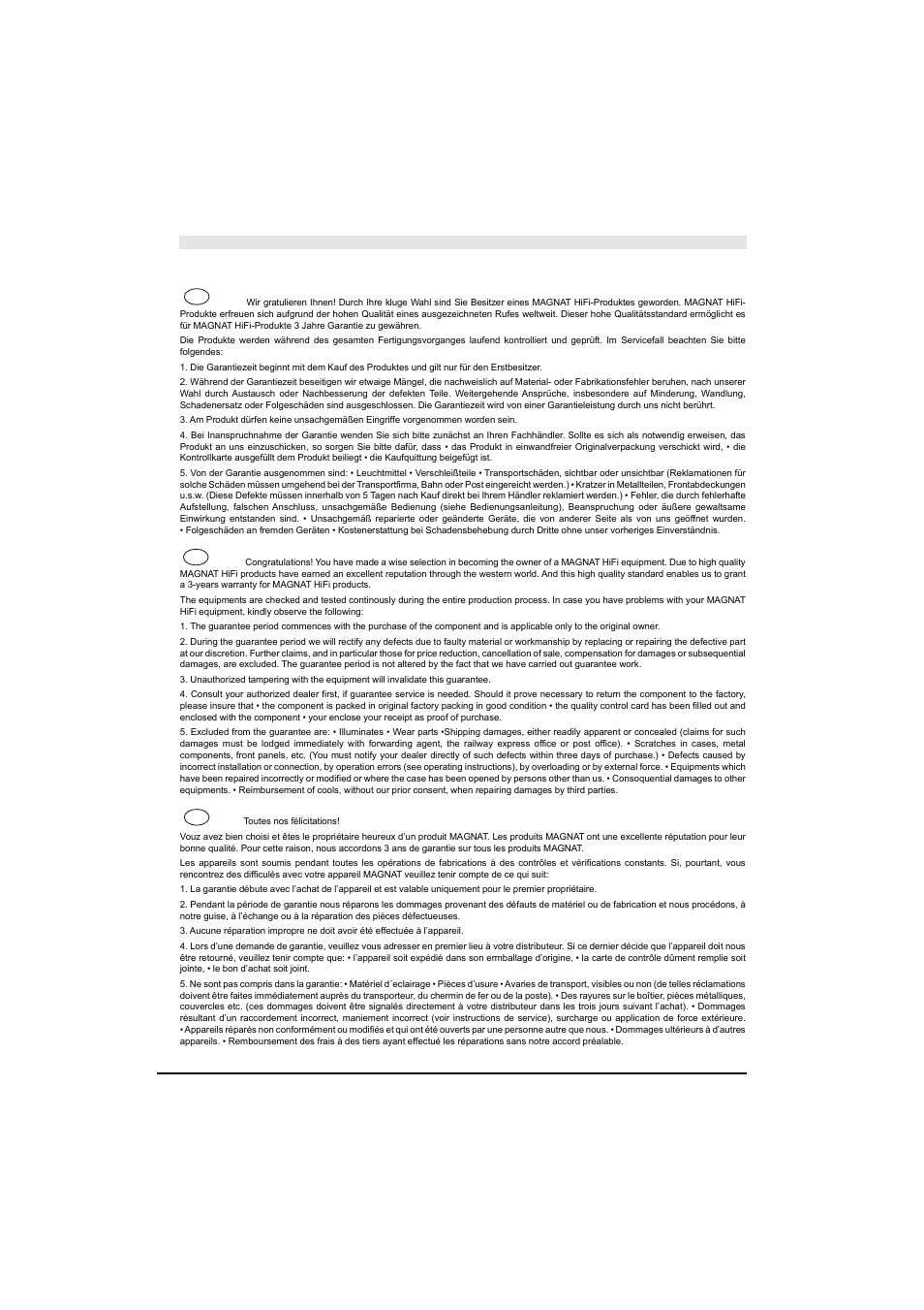 Magnat Audio PRO 1620 User Manual | Page 35 / 37