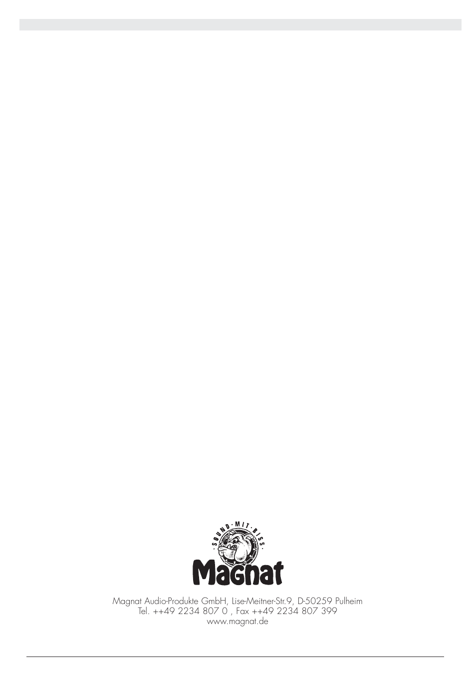 Magnat Audio 400 / 1000 User Manual | Page 72 / 72