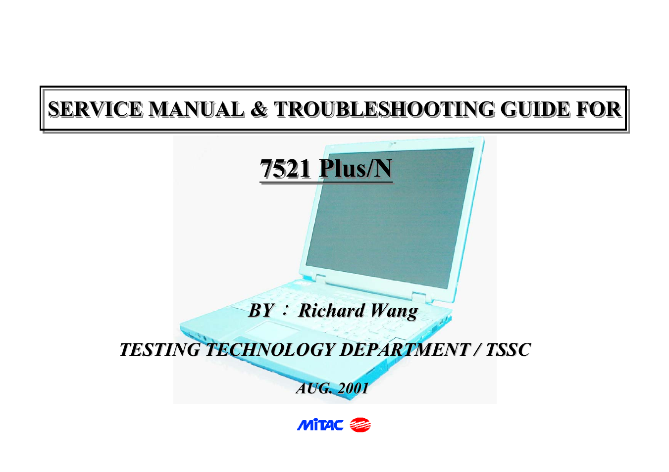 MiTAC 7521 PLUS/N User Manual | 180 pages