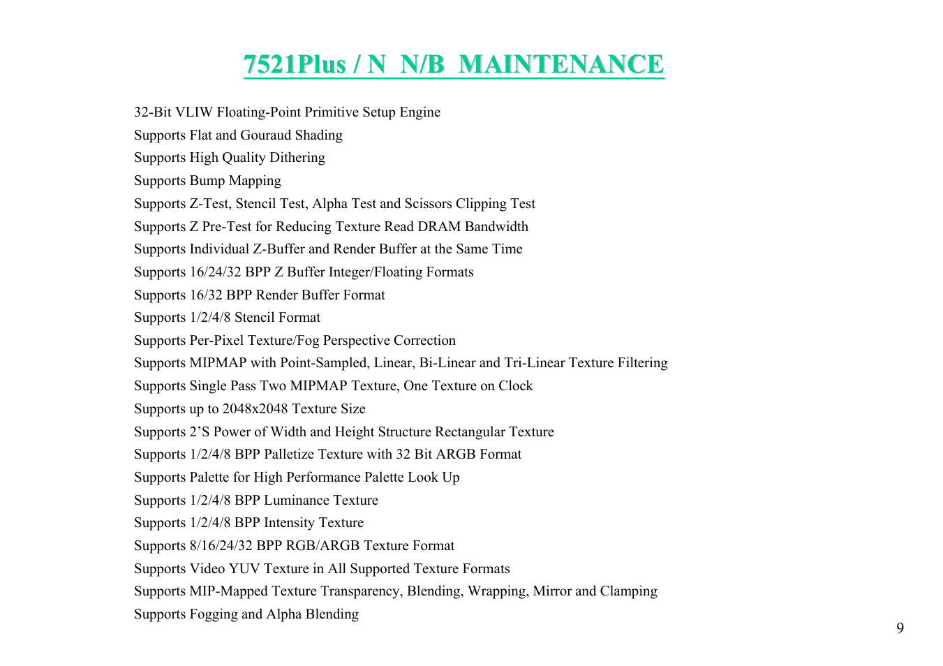 MiTAC 7521 PLUS/N User Manual | Page 10 / 180