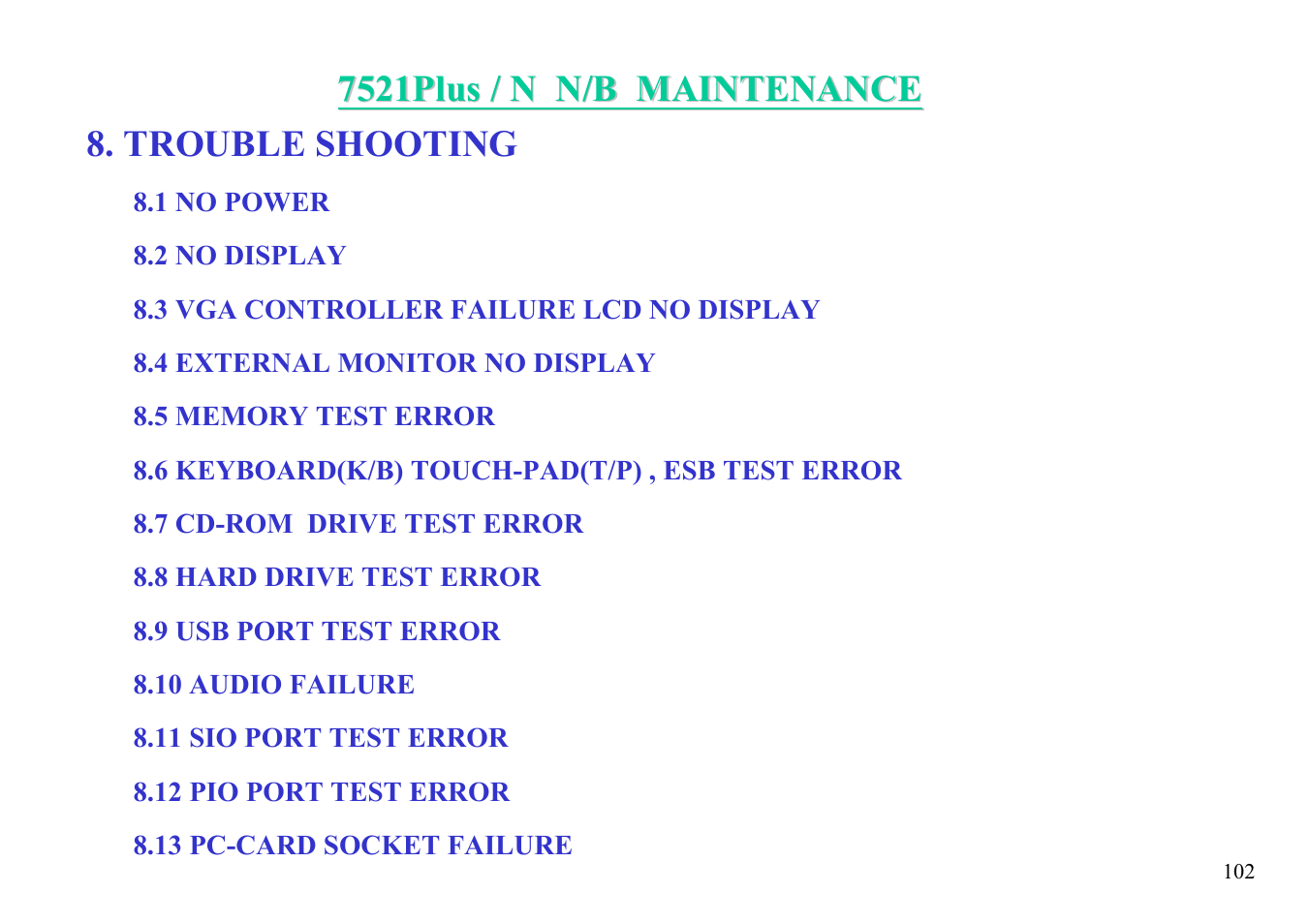 MiTAC 7521 PLUS/N User Manual | Page 103 / 180