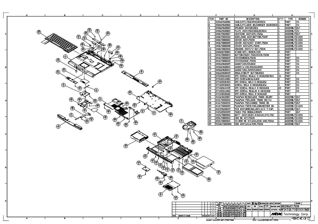 MiTAC 7521 PLUS/N User Manual | Page 144 / 180