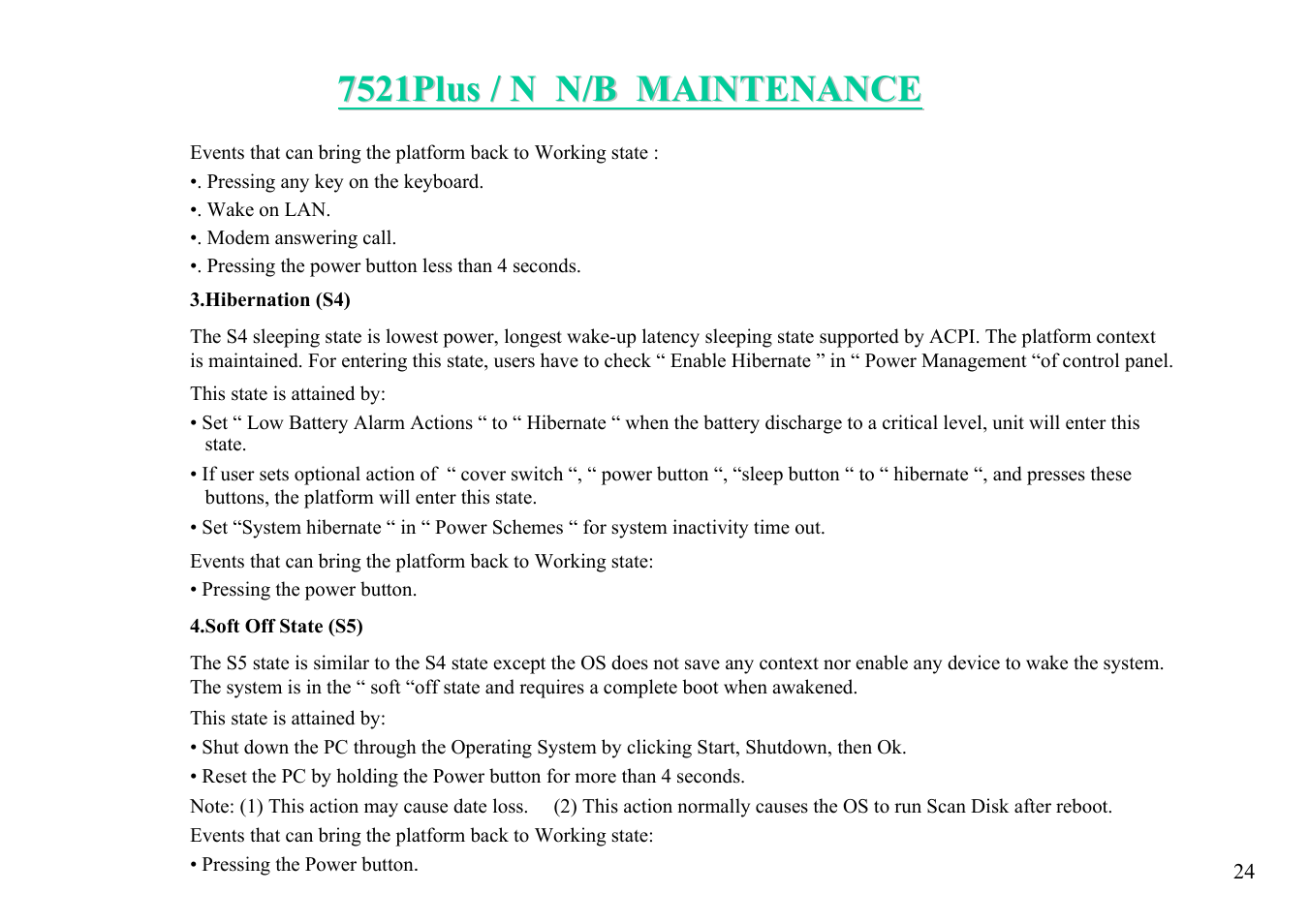 MiTAC 7521 PLUS/N User Manual | Page 25 / 180