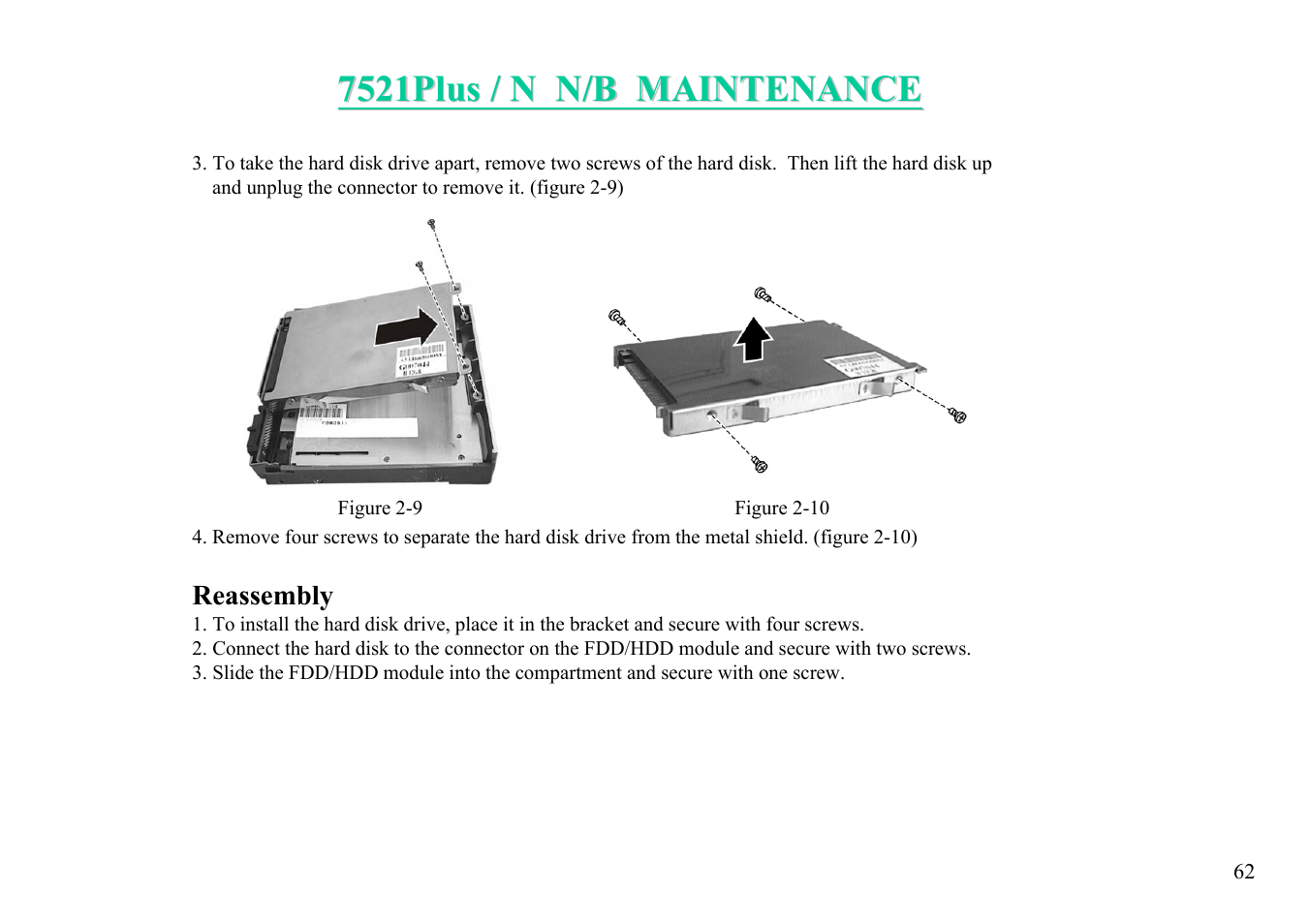 MiTAC 7521 PLUS/N User Manual | Page 63 / 180