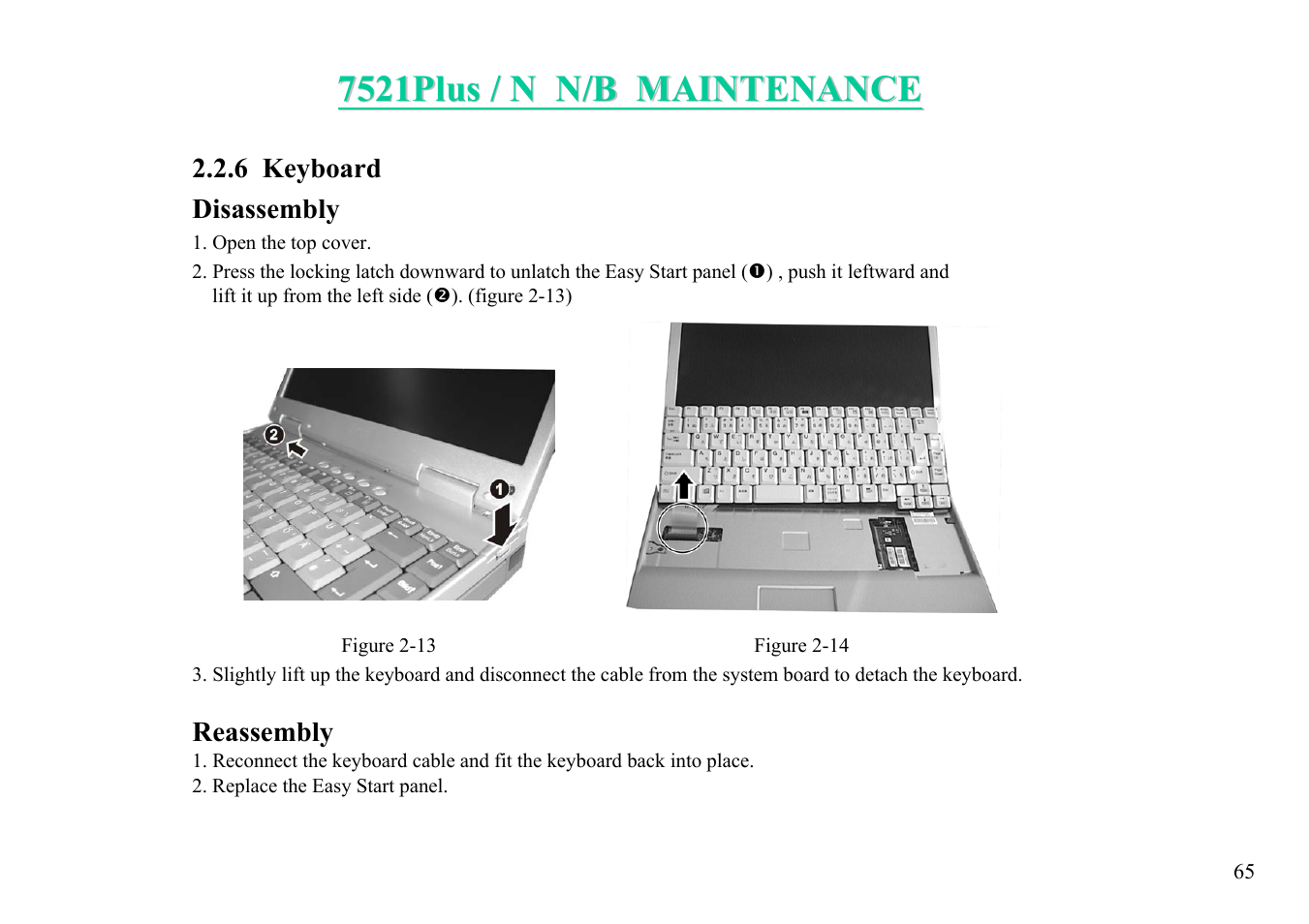 MiTAC 7521 PLUS/N User Manual | Page 66 / 180