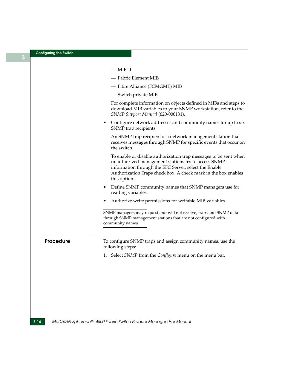 Procedure, Procedure -14 | McDATA Sphereon 4500 User Manual | Page 110 / 216