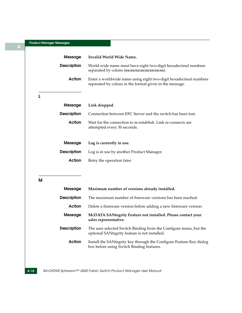 McDATA Sphereon 4500 User Manual | Page 178 / 216