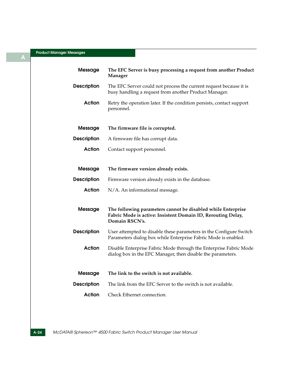 McDATA Sphereon 4500 User Manual | Page 184 / 216