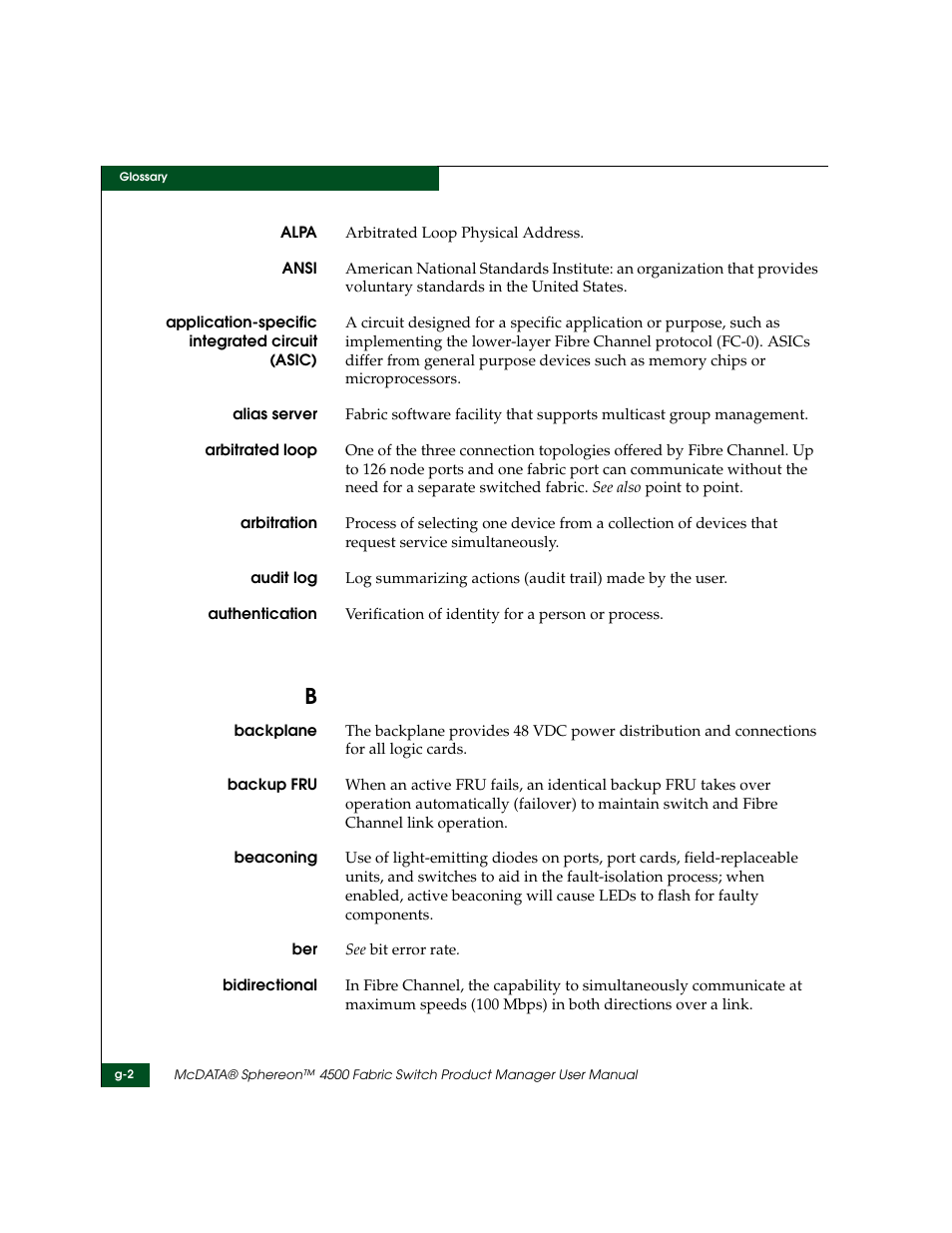 McDATA Sphereon 4500 User Manual | Page 190 / 216