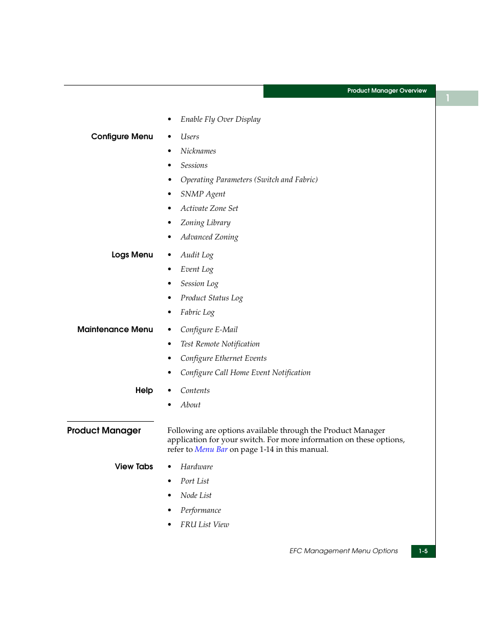 Product manager, Product manager -5 | McDATA Sphereon 4500 User Manual | Page 21 / 216