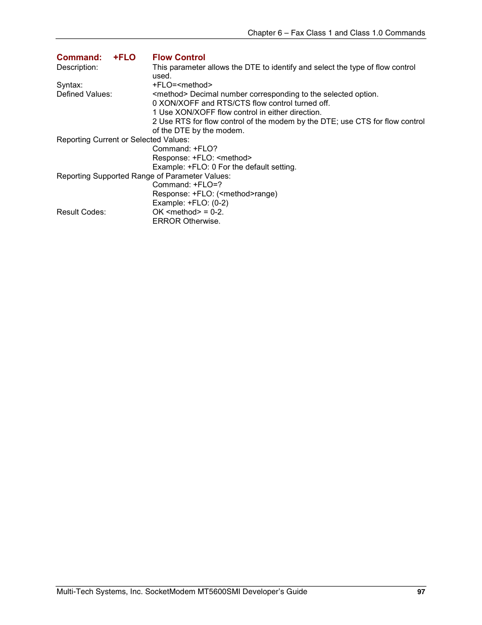 Multi-Tech Systems MT5600SMI-34 User Manual | Page 97 / 134