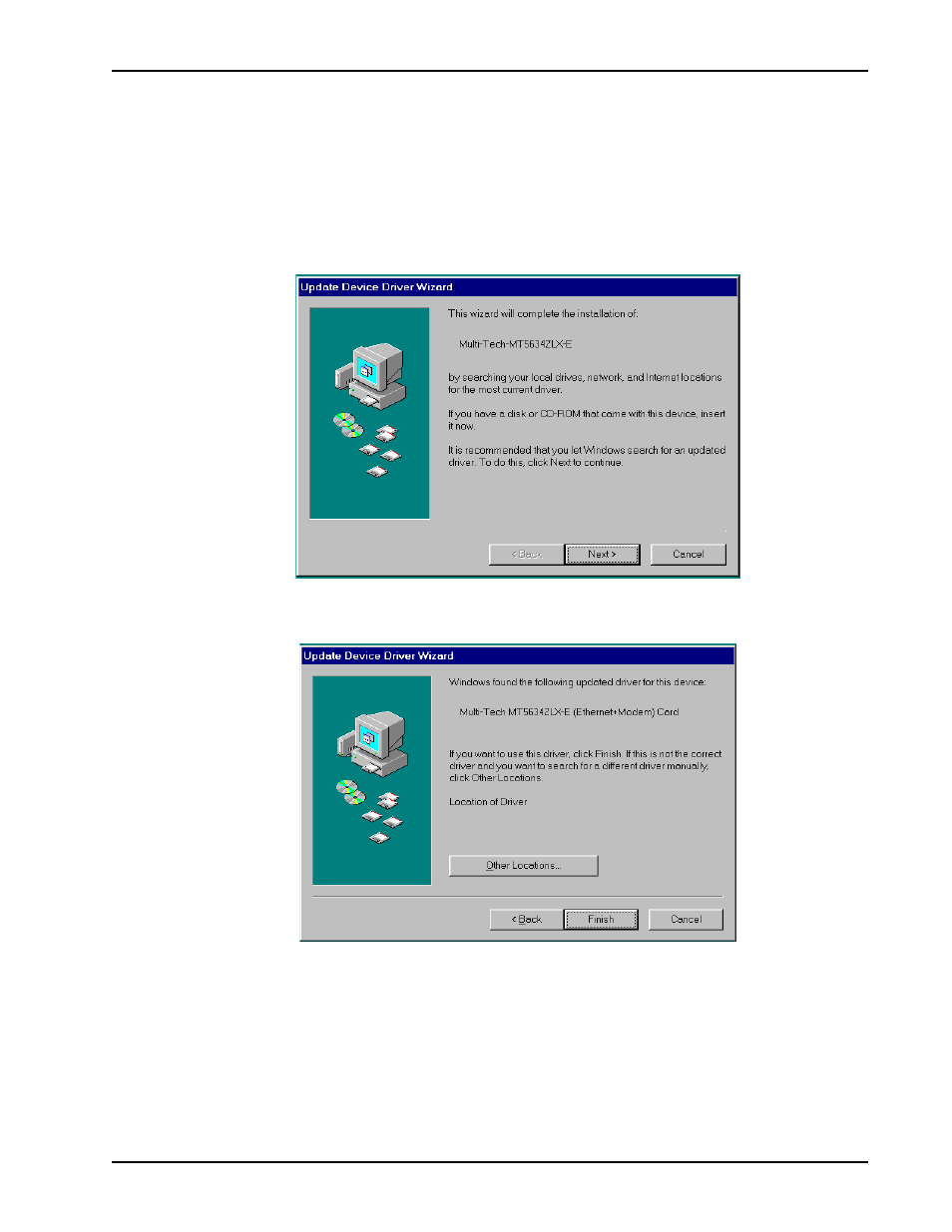 Windows 95 installation | Multi-Tech Systems MT5634ZLX User Manual | Page 17 / 70