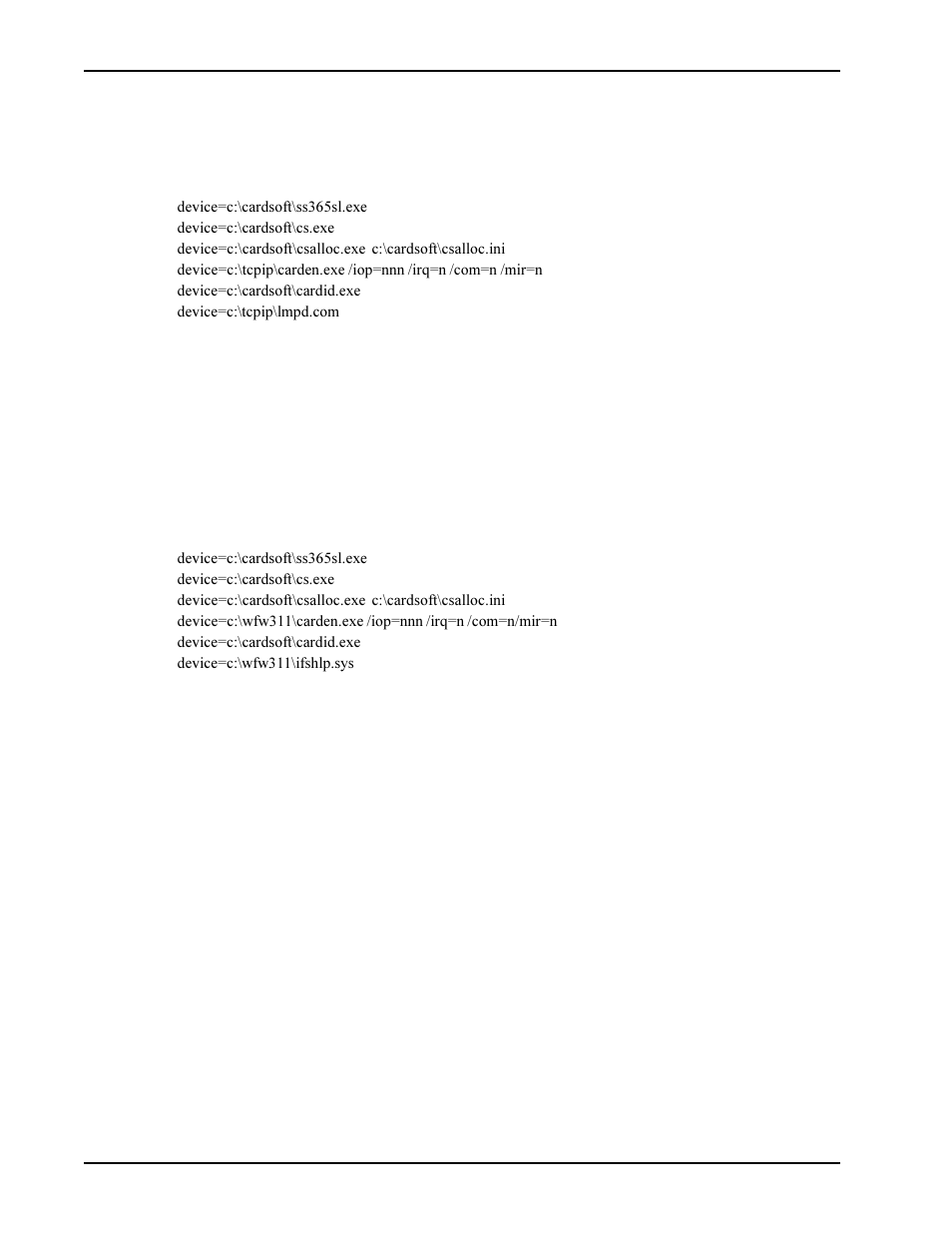 Notes for packet driver, Notes for windows for workgroups, Ndis2 driver for windows for workgroups | Multi-Tech Systems MT5634ZLX User Manual | Page 62 / 70