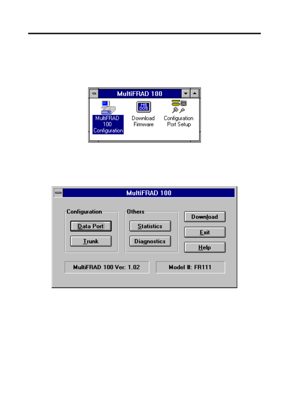 3 configuring your multifrad using windows | Multi-Tech Systems FR111 User Manual | Page 40 / 99