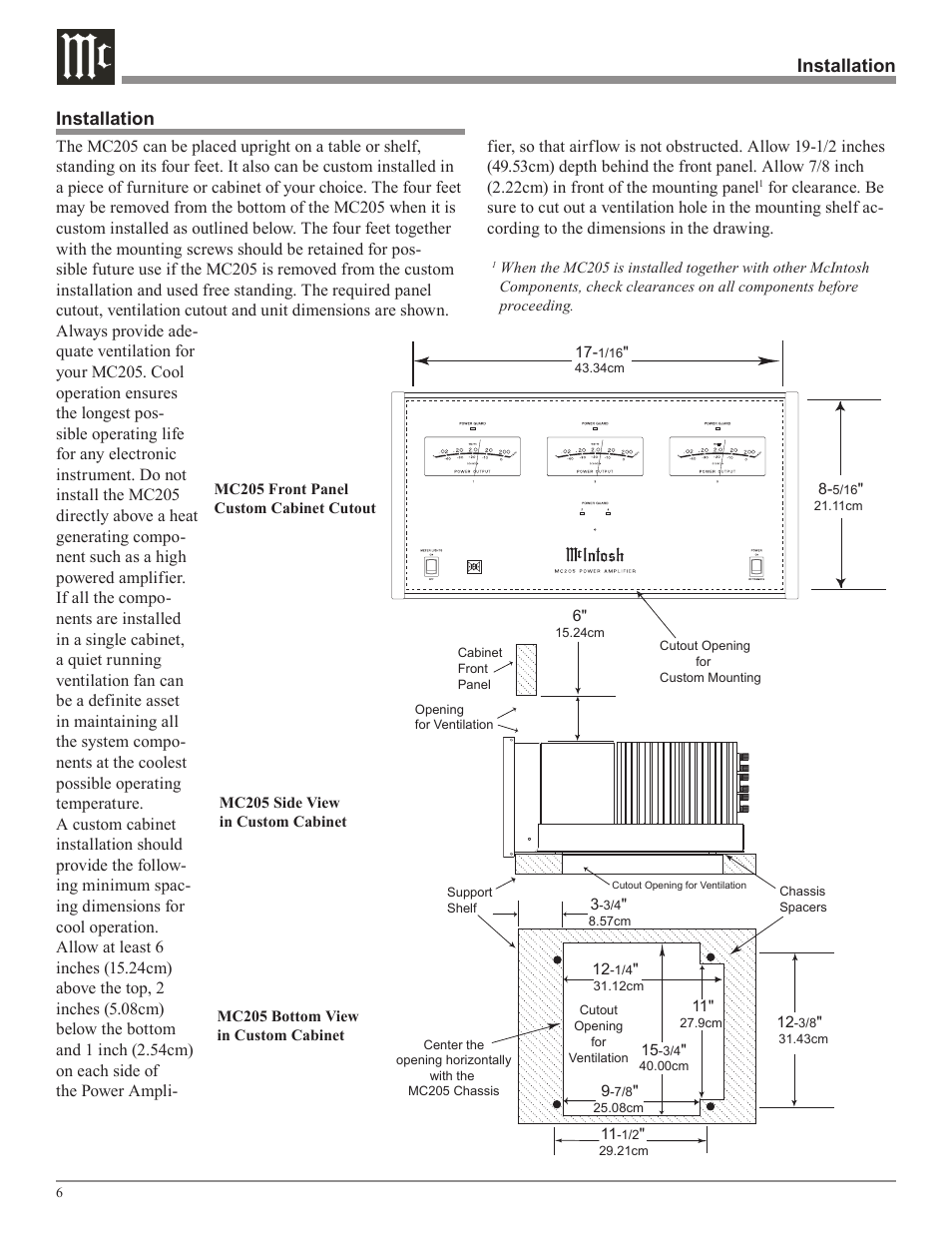 McIntosh MC205 User Manual | Page 6 / 20