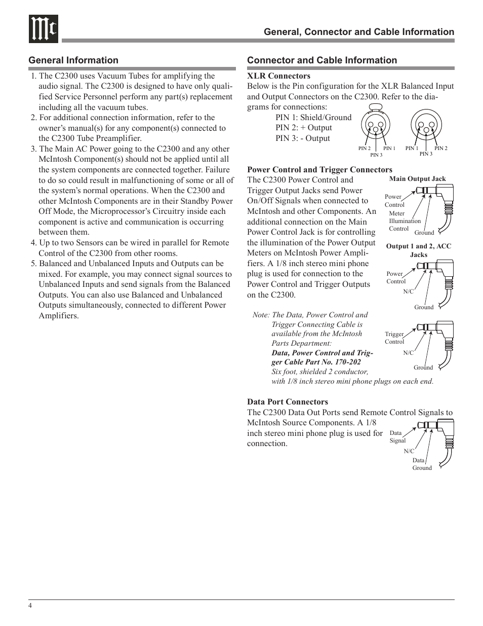 McIntosh C2300 User Manual | Page 4 / 24