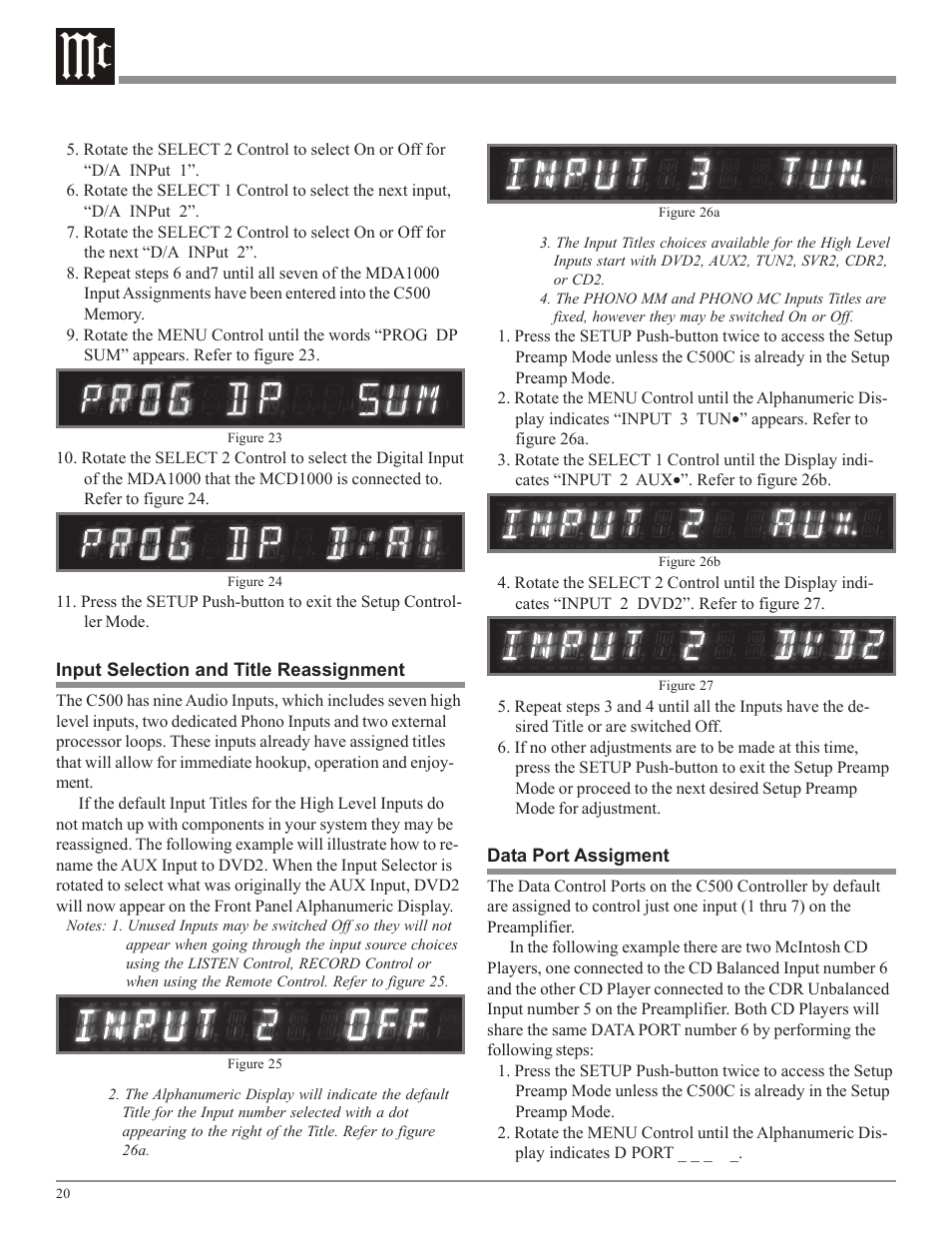 McIntosh C500 User Manual | Page 20 / 40