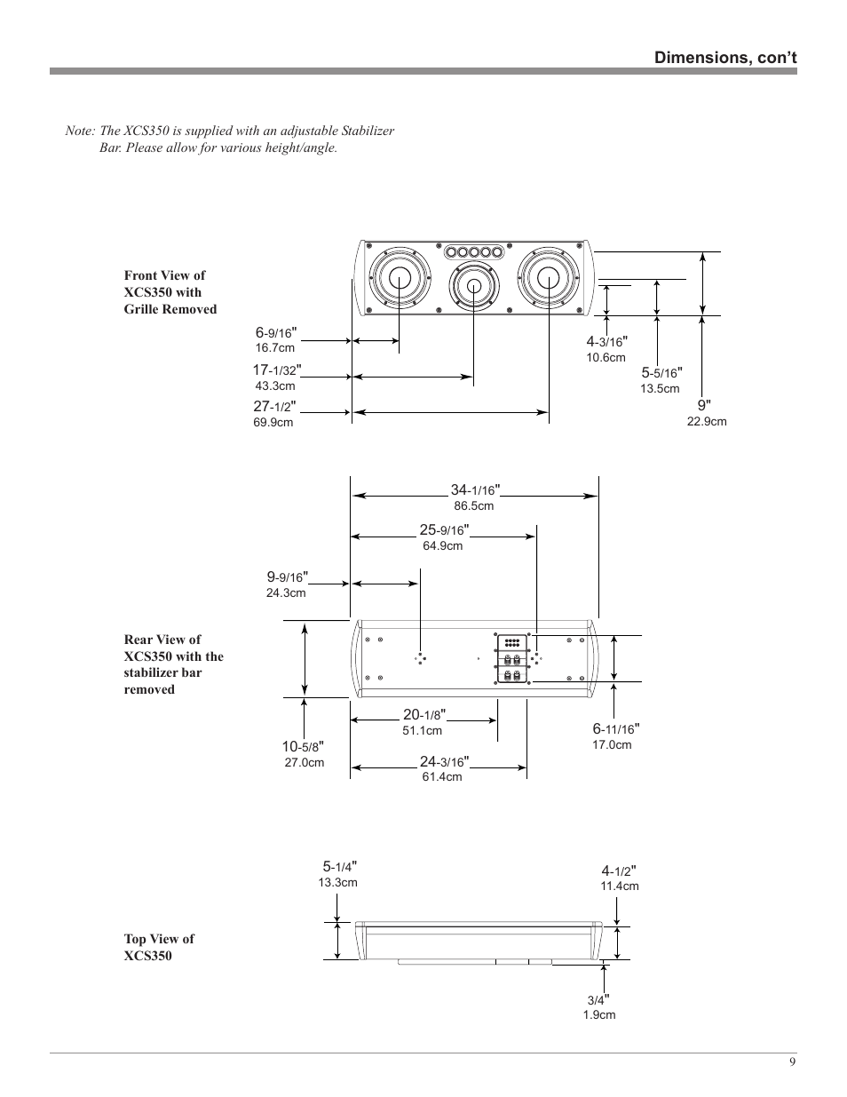McIntosh XLS360 User Manual | Page 9 / 28