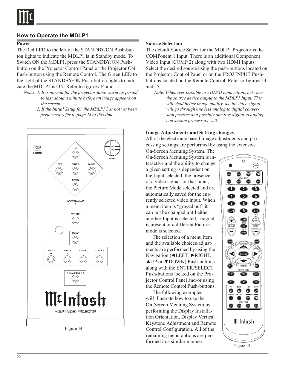 McIntosh MDLP1 User Manual | Page 22 / 32