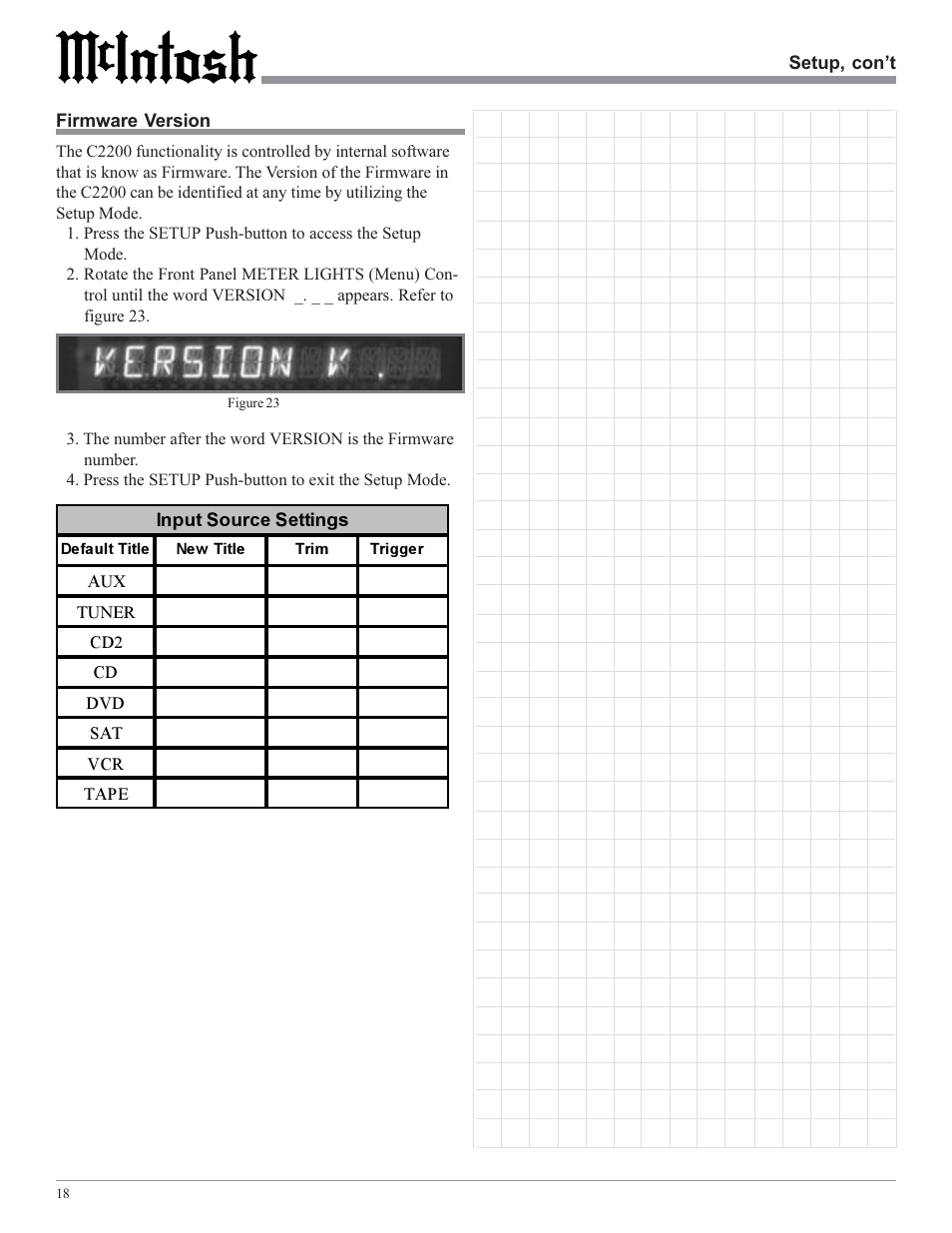 McIntosh C2200 User Manual | Page 18 / 28