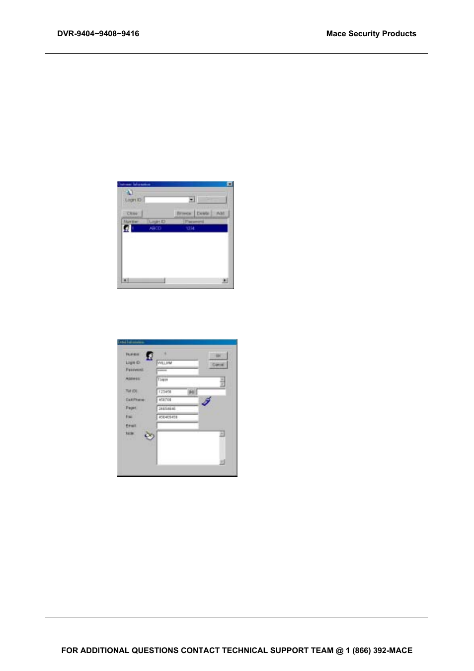Mace DVR-9404 User Manual | Page 100 / 142