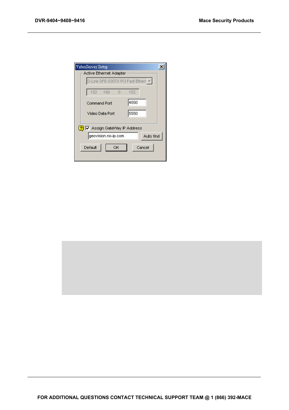 Mace DVR-9404 User Manual | Page 110 / 142