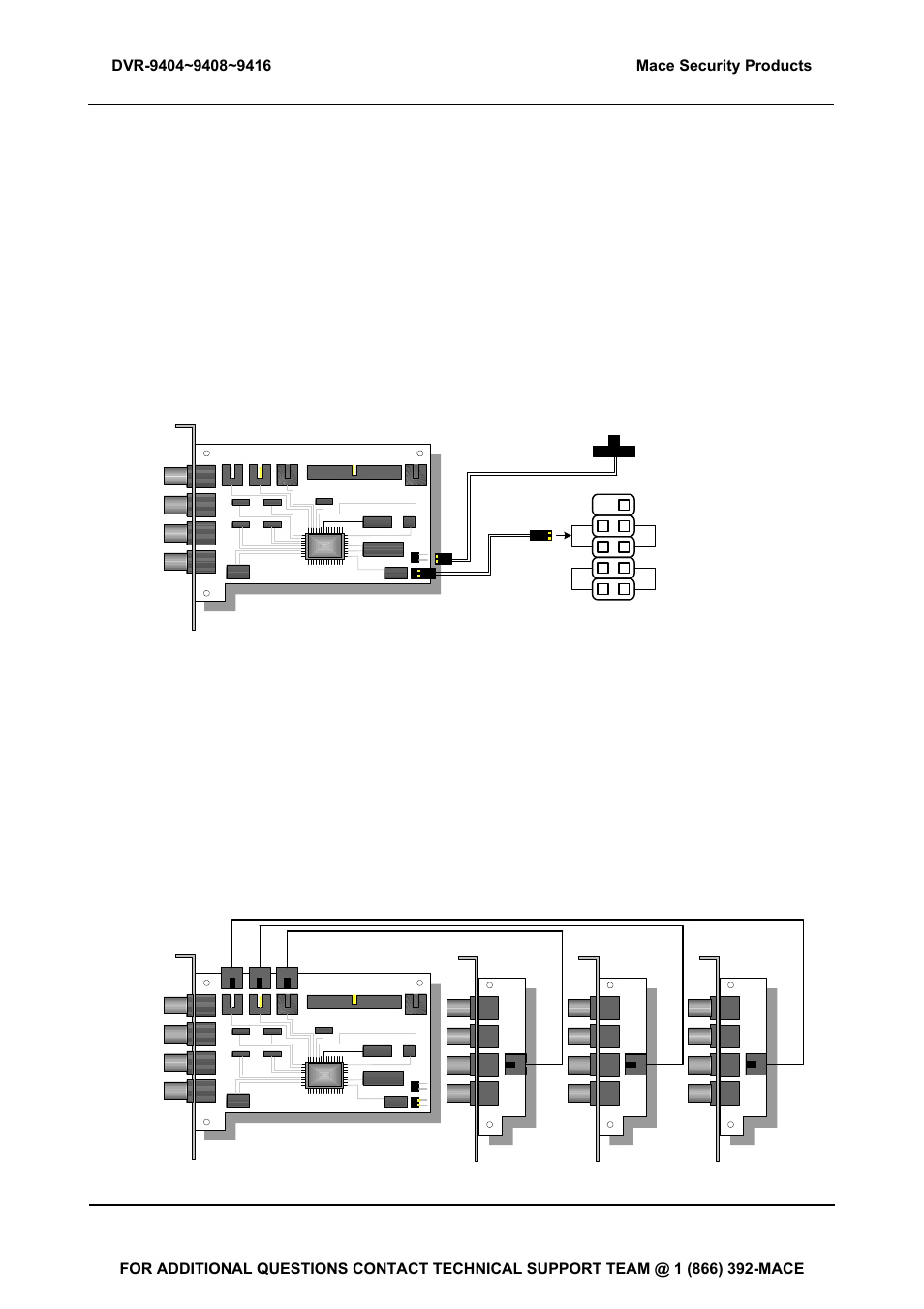 3 video extension card installation | Mace DVR-9404 User Manual | Page 12 / 142