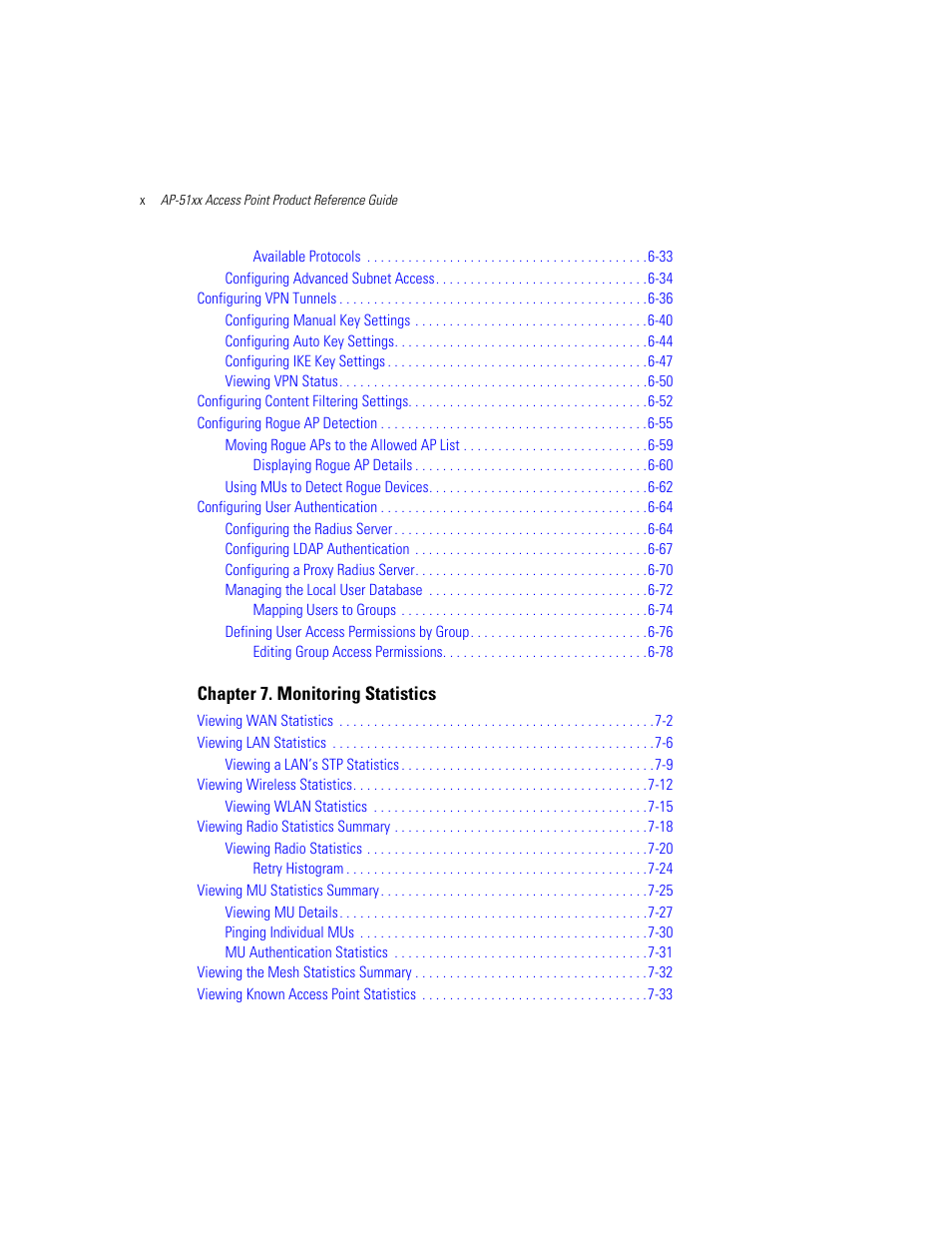 Motorola AP-51XX User Manual | Page 10 / 698
