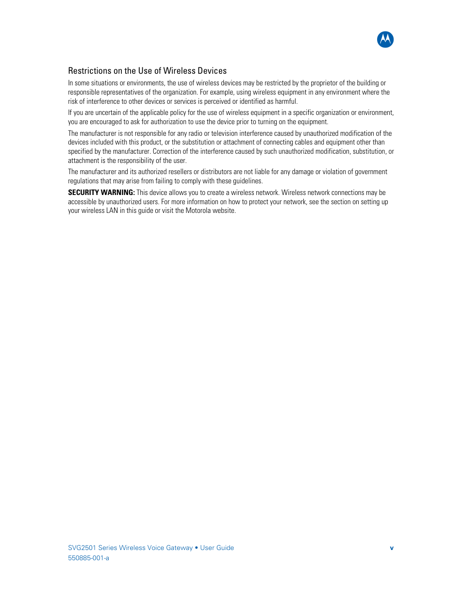 Motorola SURFboard SVG2501U User Manual | Page 9 / 34