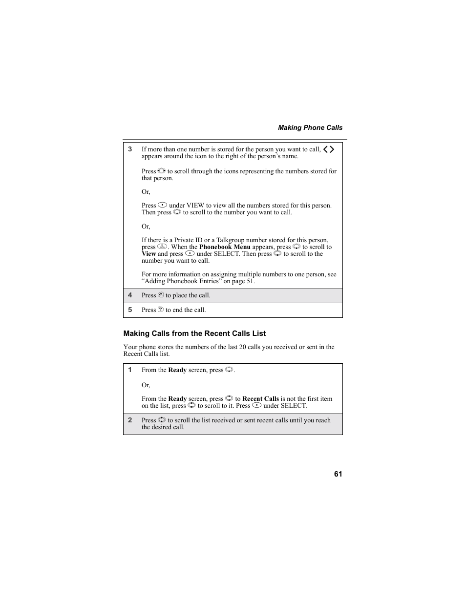 Motorola i55sr Phone User Manual | Page 61 / 176