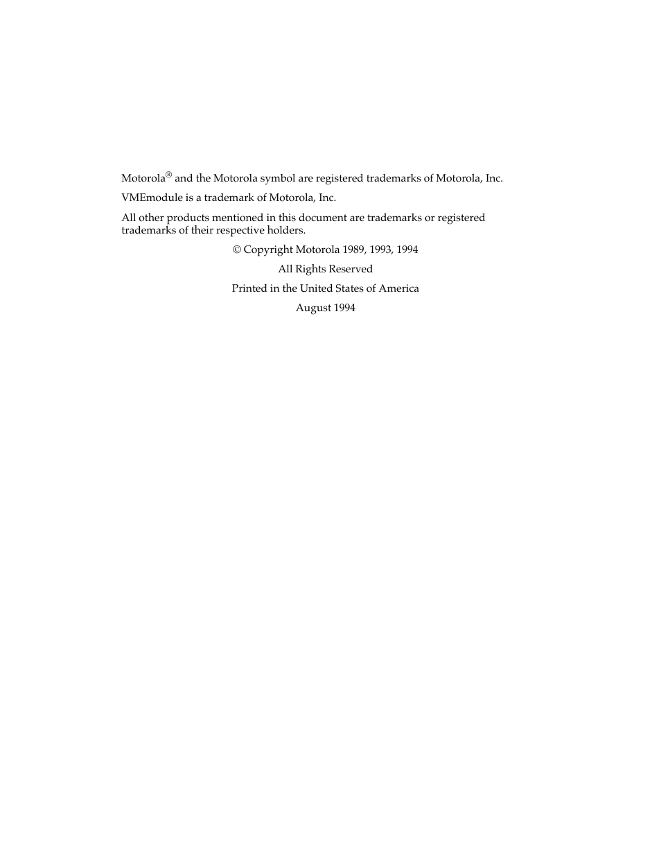 Motorola MVME712B User Manual | Page 5 / 74