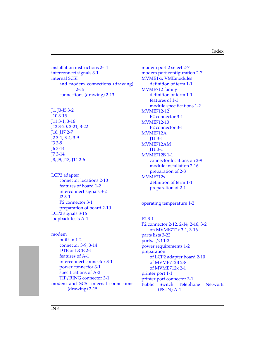 Motorola MVME712B User Manual | Page 73 / 74