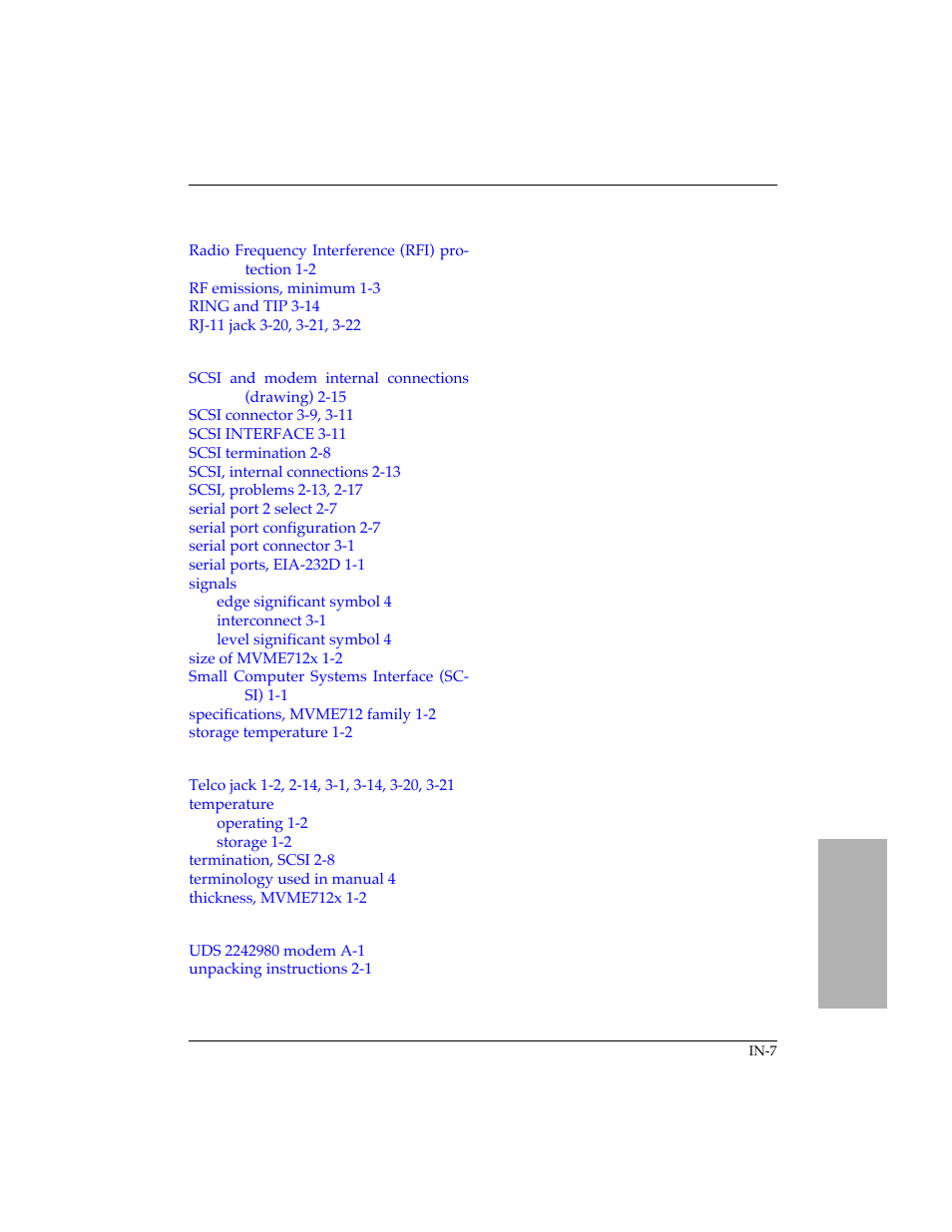 Motorola MVME712B User Manual | Page 74 / 74