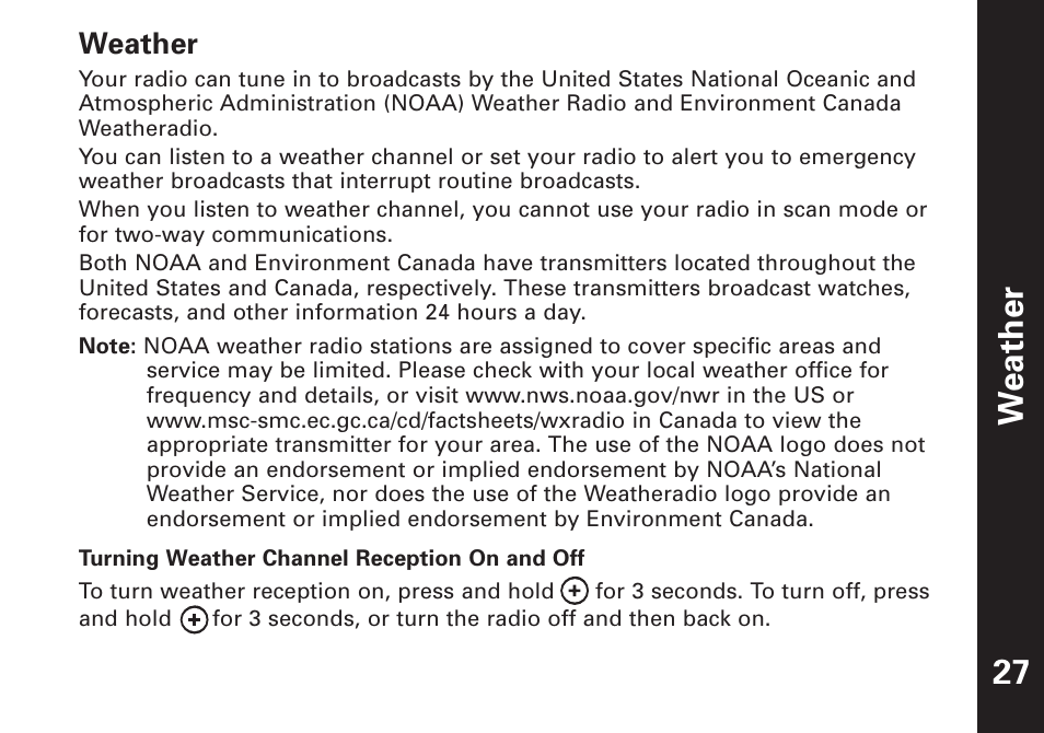 Weather 27 | Motorola T7450 User Manual | Page 28 / 41