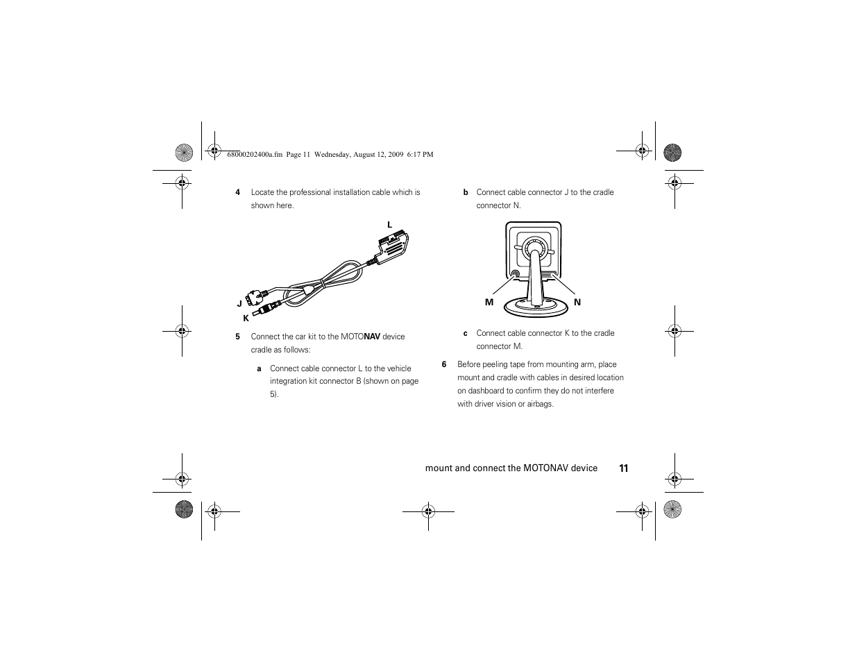 Motorola MOTONAV TN500 Series User Manual | Page 13 / 22