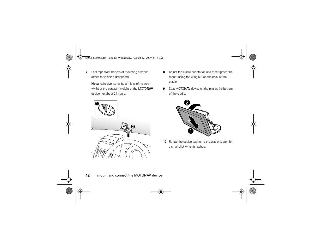 Motorola MOTONAV TN500 Series User Manual | Page 14 / 22