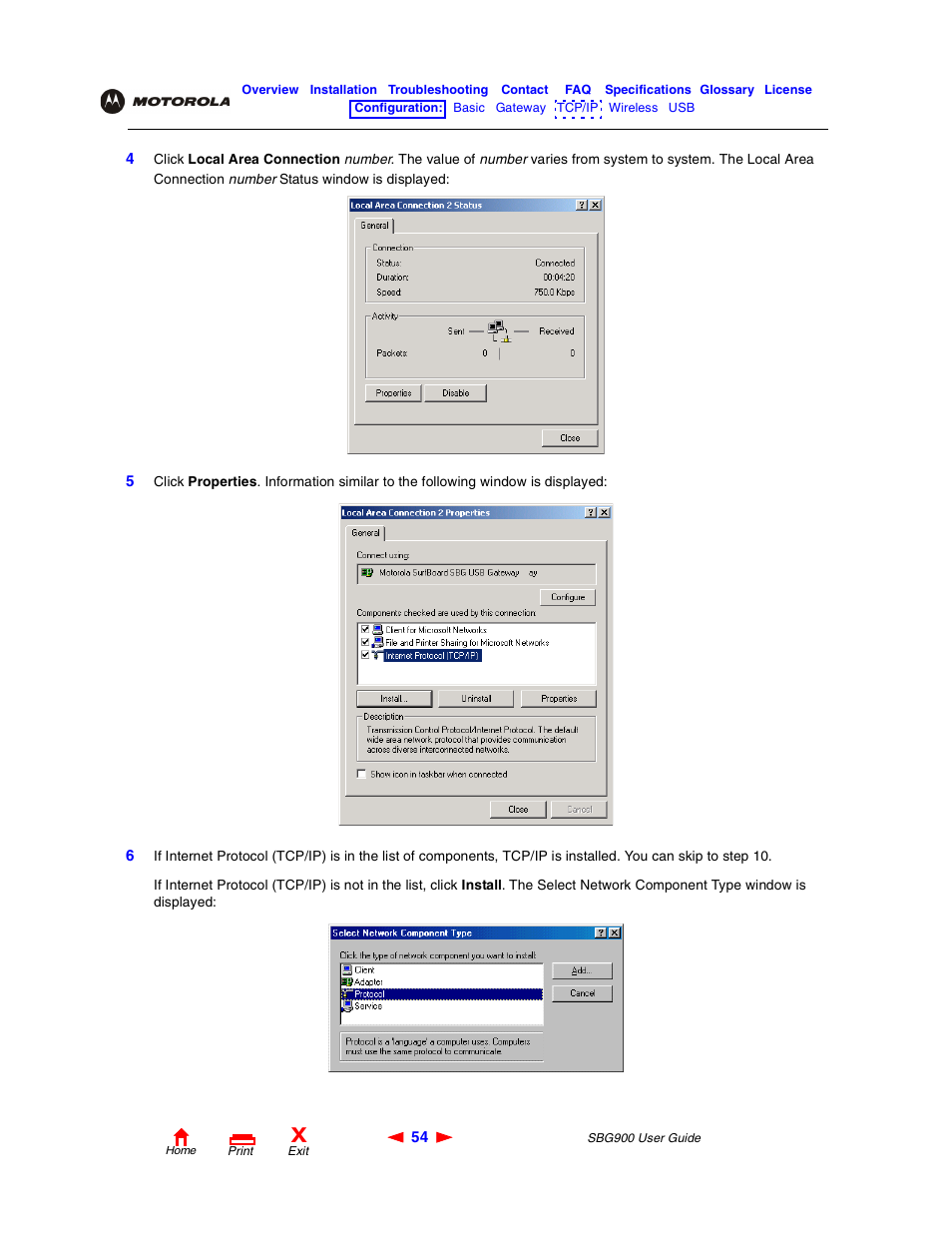 Motorola SBG900 User Manual | Page 60 / 130